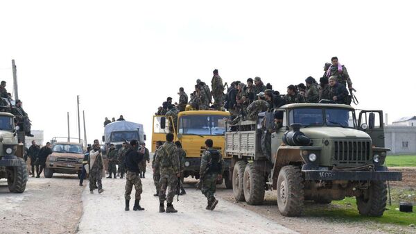 Подразделения сирийской армии в провинции Идлиб Подразделения сирийской армии в провинции Идлиб