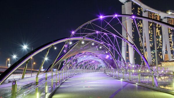 Мост ДНК в Сингапуре Мост ДНК в Сингапуре