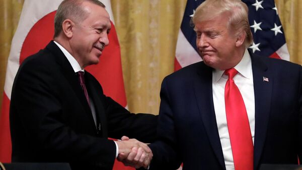 Президент США Дональд Трамп и президент Турции Реджеп Тайип Эрдоган Президент США Дональд Трамп и президент Турции Реджеп Тайип Эрдоган