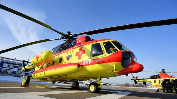 Вертолет Ми-8АМТ Национальной службы санитарной авиации Вертолет Ми-8АМТ Национальной службы санитарной авиации