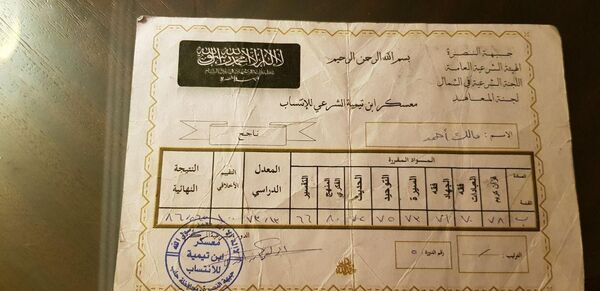 Документы, брошенные террористами при отступлении в Алеппо Документы, брошенные террористами при отступлении в Алеппо