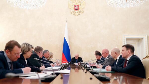 Председатель правительства РФ Михаил Мишустин проводит совещание с вице-премьерами РФ Председатель правительства РФ Михаил Мишустин проводит совещание с вице-премьерами РФ