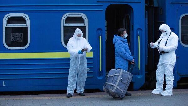 Спецпоезд Киев-Москва, организованный в связи с коронавирусом Спецпоезд Киев-Москва, организованный в связи с коронавирусом