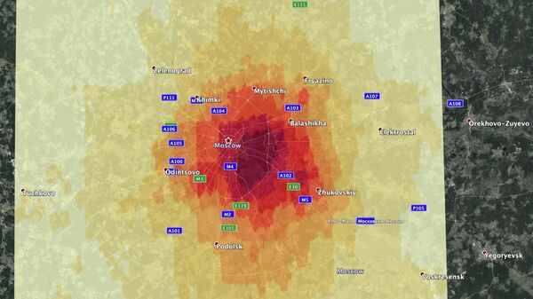 Приземные концентрации диоксида азота в Москве в период с 16 марта по 27 марта. Приземные концентрации диоксида азота в Москве в период с 16 марта по 27 марта.