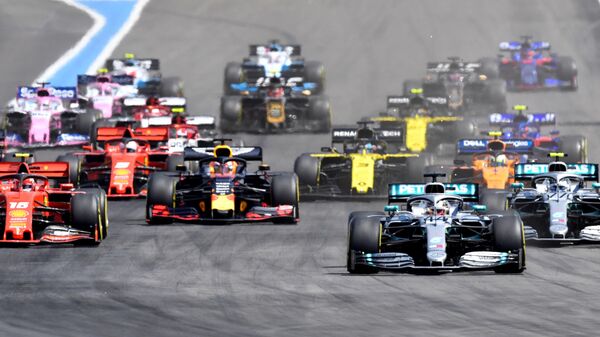 Пилоты Формулы-1 во время Гран-при Франции на автодроме Поль Рикар