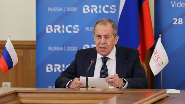 Министр иностранных дел РФ Сергей Лавров принимает участие в онлайн-встрече глав МИД стран БРИКС Министр иностранных дел РФ Сергей Лавров принимает участие в онлайн-встрече глав МИД стран БРИКС