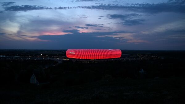 Стадион Альянц Арена в Мюнхене, Германия