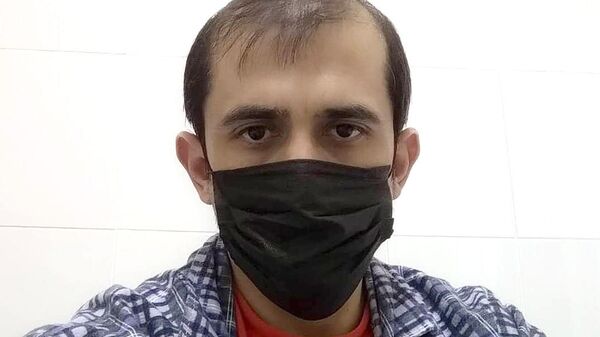 Депутат народного собрания республики Дагестан Тимур Гусаев во время изоляции в инфекционной больнице Махачкалы Депутат народного собрания республики Дагестан Тимур Гусаев во время изоляции в инфекционной больнице Махачкалы