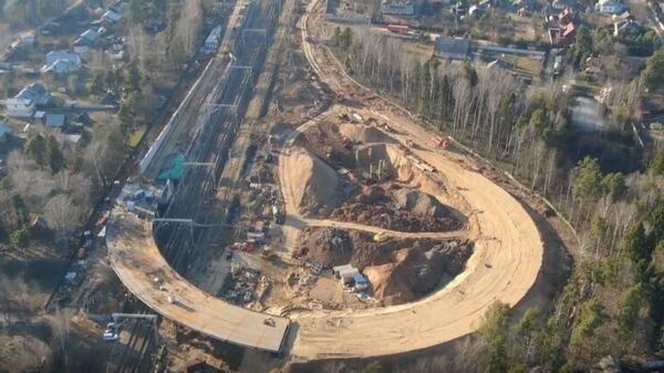 Готовность путепровода в подмосковном Дедовске составляет 75% Готовность путепровода в подмосковном Дедовске составляет 75%