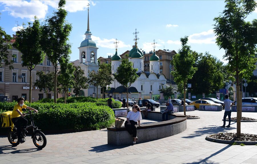 Благоустройство пешеходных зон на Садовом кольце Благоустройство пешеходных зон на Садовом кольце