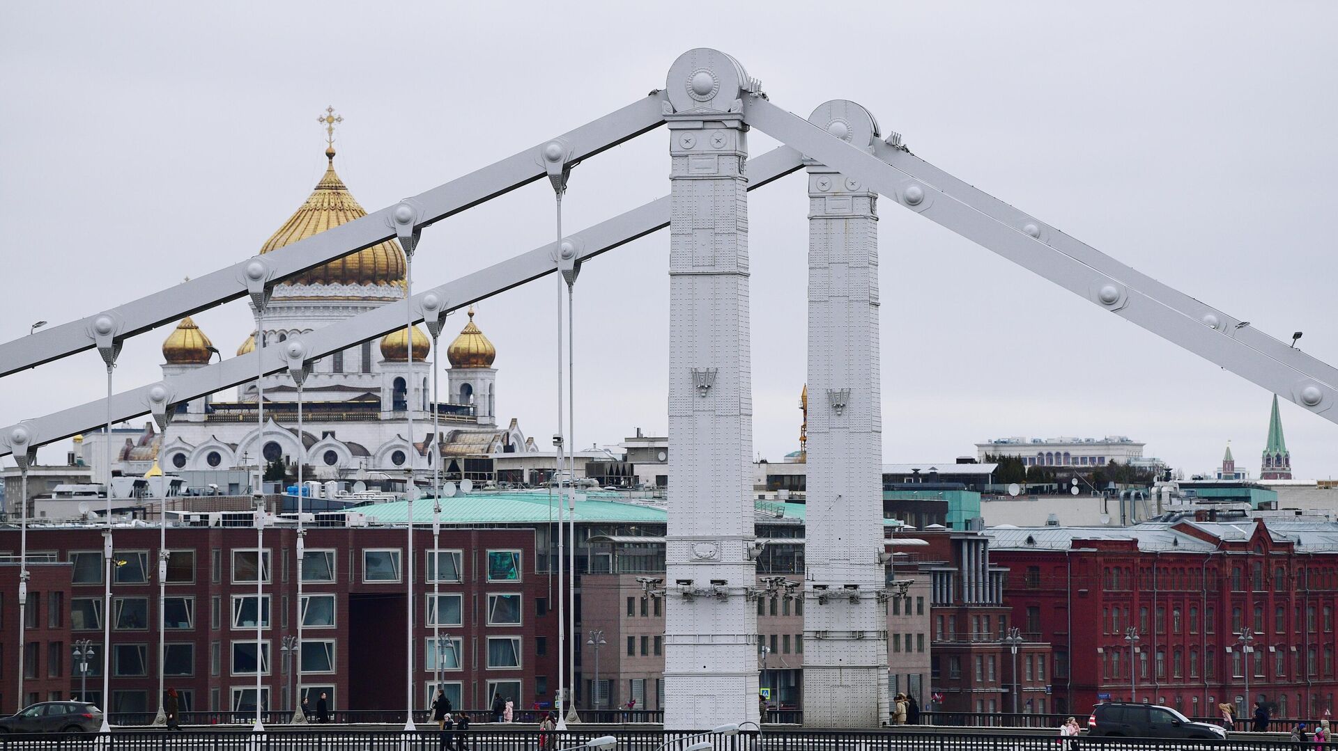 Красный мост в москве фото