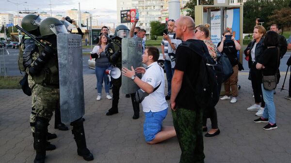 Акция протеста в Минске Акция протеста в Минске