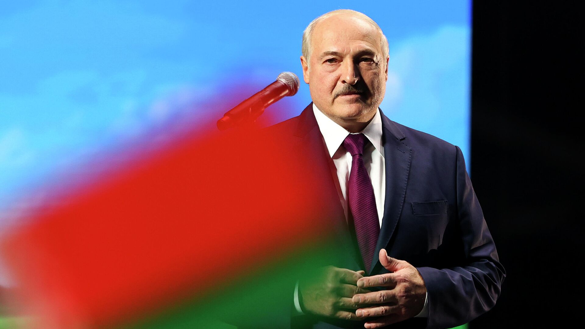 Президент Белоруссии Александр Лукашенко во время выступления в Минске Президент Белоруссии Александр Лукашенко во время выступления в Минске - РИА Новости, 1920, 26.09.2020