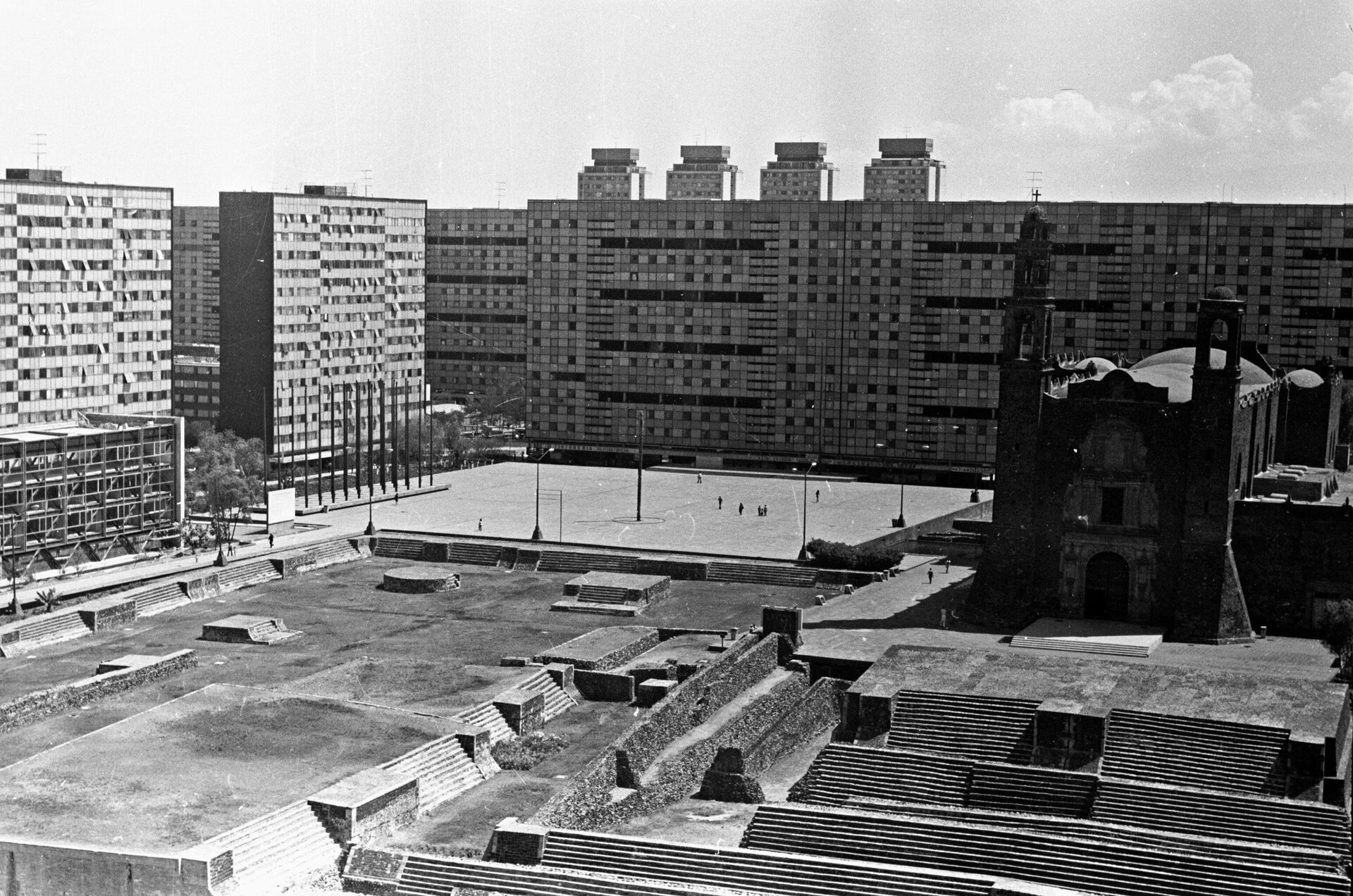 Место событий 2 октября 1968 г. – площадь Трех культур в Талалолко Место событий 2 октября 1968 г. – площадь Трех культур в Талалолко - РИА Новости, 1920, 01.10.2020