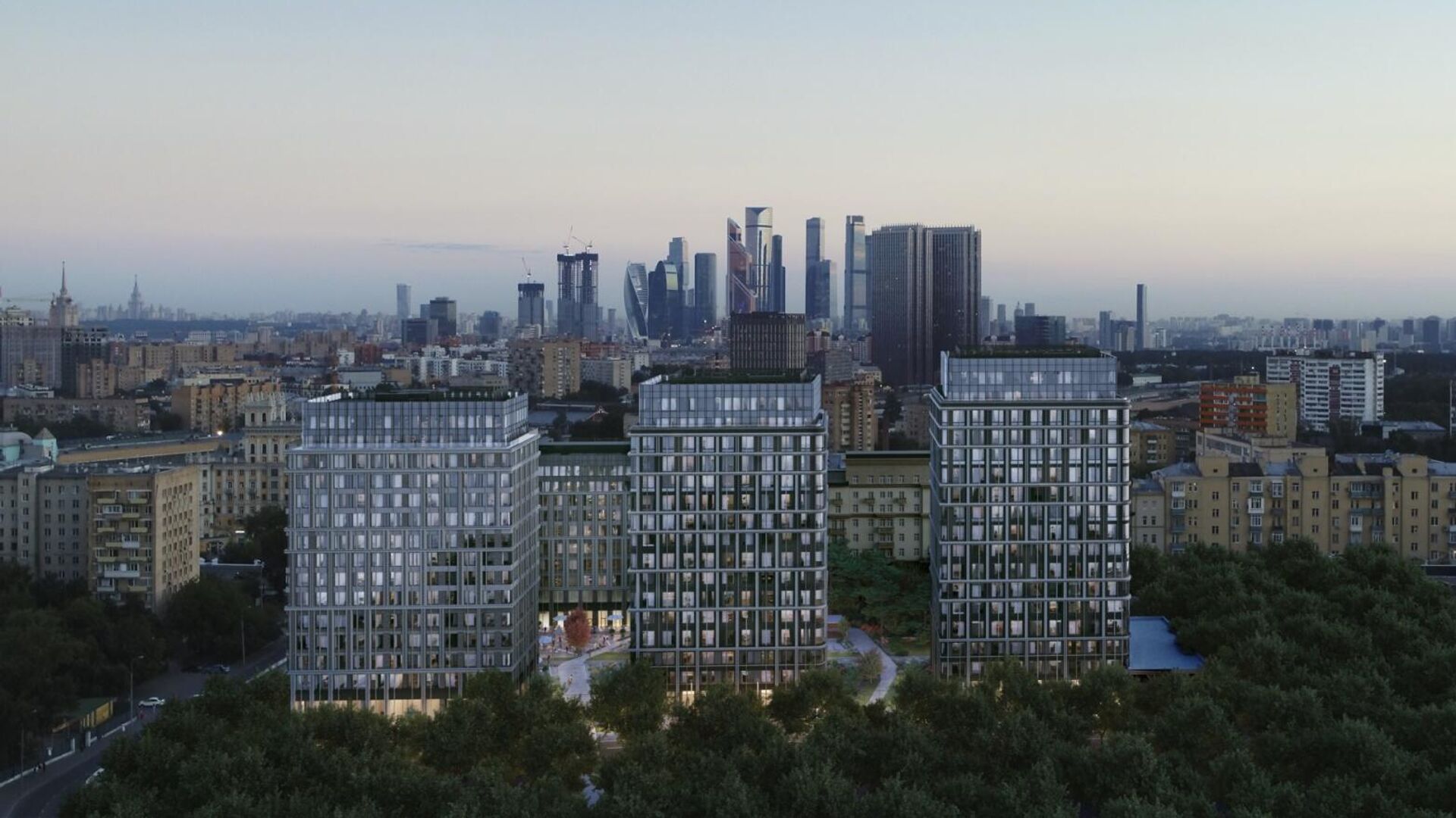 Проект комплекса на месте завода Слава в Москве Проект комплекса на месте завода Слава в Москве - РИА Новости, 1920, 04.11.2020