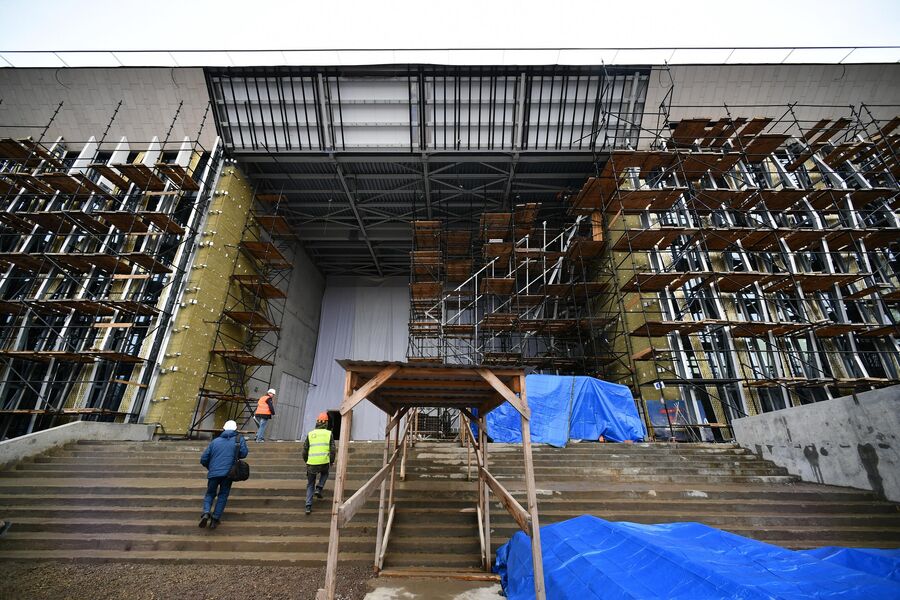 Строительство спортивных объектов в Лужниках Строительство спортивных объектов в Лужниках