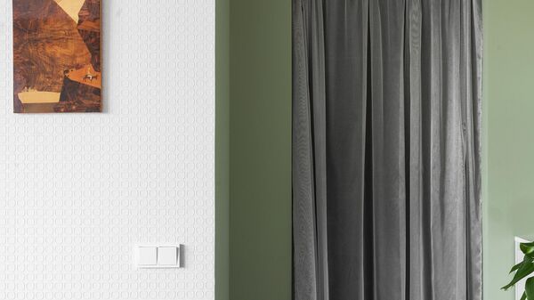 Винтажная картинка в технике маркетри на стене Винтажная картинка в технике маркетри на стене