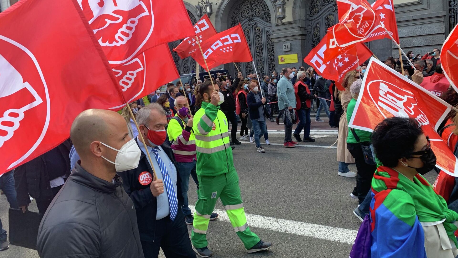 В Испании 100 тысяч человек вышли на митинги профсоюзов
