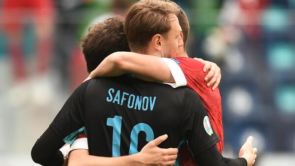 Вратарь сборной России Матвей Сафонов Вратарь сборной России Матвей Сафонов