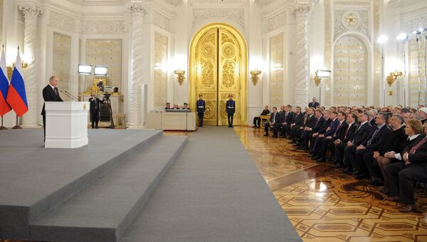 Выступление Владимира Путина по вопросу принятия Крыма в состав России Выступление Владимира Путина по вопросу принятия Крыма в состав России