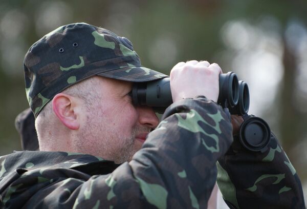 Александр Турчинов на учениях на учениях на военном полигоне Десна в Черниговской области. 2014 год Александр Турчинов на учениях на учениях на военном полигоне Десна в Черниговской области. 2014 год