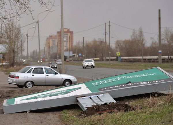Последствия урагана в Омске Последствия урагана в Омске