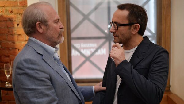 Закрытая премьера фильма Владимира Хотиненко Бесы. Режиссеры Владимир Хотиненко и Андрей Звягинцев Закрытая премьера фильма Владимира Хотиненко Бесы. Режиссеры Владимир Хотиненко и Андрей Звягинцев