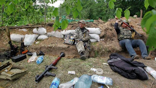 Бойцы самообороны Луганской народной республики Бойцы самообороны Луганской народной республики