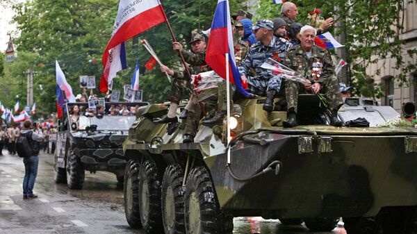 В Симферополе прошла первая репетиция Парада Победы