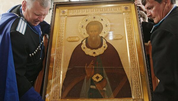 Мощи Сергия Радонежского доставили в Грозный Мощи Сергия Радонежского доставили в Грозный