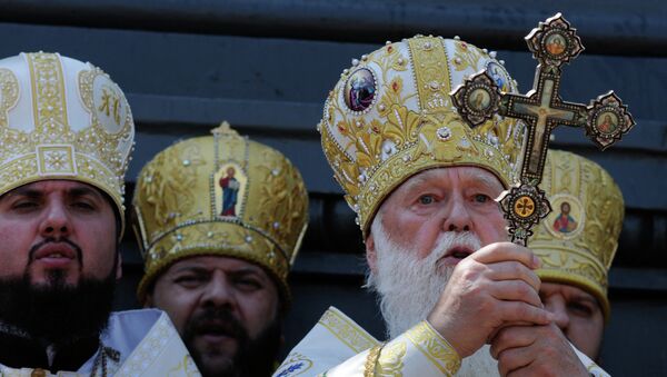 Глава Украинской православной церкви Киевского патриархата патриарх Филарет Глава Украинской православной церкви Киевского патриархата патриарх Филарет