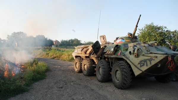 Последствия боев в Иловайске. Архивное фото Последствия боев в Иловайске. Архивное фото