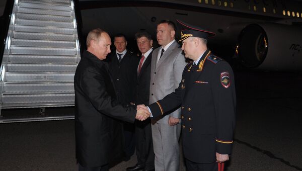 В.Путин прибыл в Благовещенск В.Путин прибыл в Благовещенск