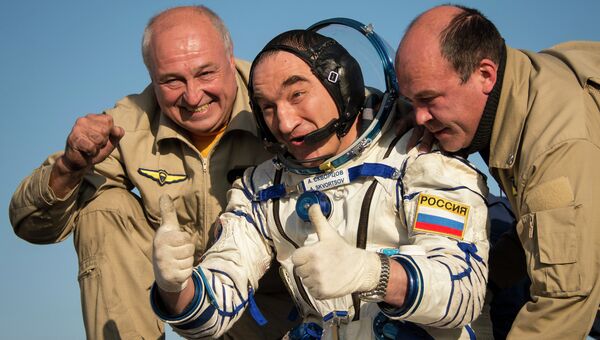 Российский космонавт Александр Скворцов Российский космонавт Александр Скворцов
