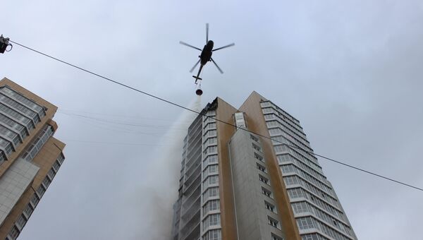 Пожар в жилом доме в Красноярске Пожар в жилом доме в Красноярске