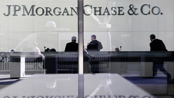 Штаб-квартира финансовой компании JPMorgan Chase в Нью-Йорке, США. Архивное фото Штаб-квартира финансовой компании JPMorgan Chase в Нью-Йорке, США. Архивное фото