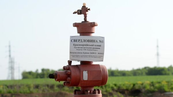 Скважина по добыче сланцевого газа в поселке Желанное Донецкой области. Архивное фото Скважина по добыче сланцевого газа в поселке Желанное Донецкой области. Архивное фото