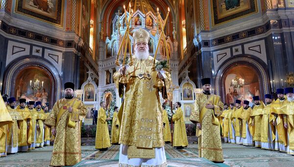Рождественское богослужение в храме Христа Спасителя Рождественское богослужение в храме Христа Спасителя