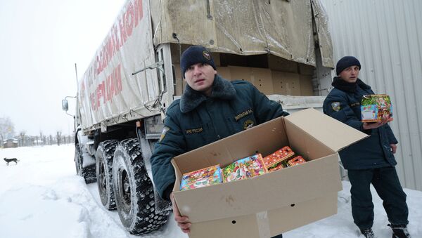 Одиннадцатый российский гуманитарный конвой для Донбасса формируется в Ростовской области Одиннадцатый российский гуманитарный конвой для Донбасса формируется в Ростовской области