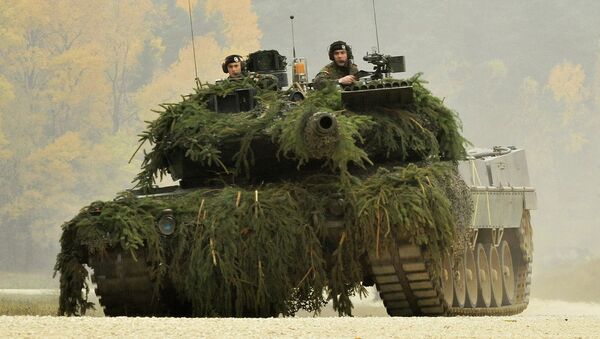 Немецкий военный танк Leopard II Немецкий военный танк Leopard II