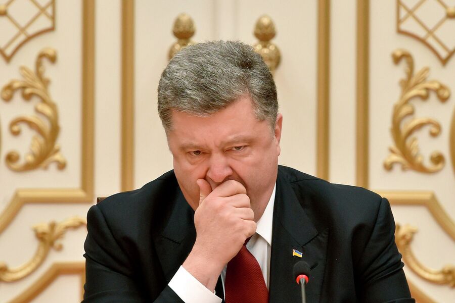 Президент Украины Петр Порошенко на переговорах в Минске Президент Украины Петр Порошенко на переговорах в Минске