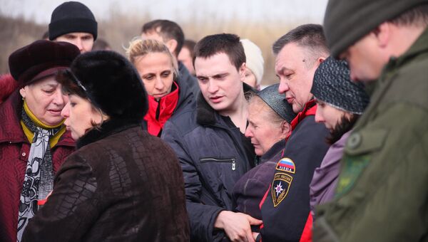 Похороны шахтеров, погибших при взрыве на шахте имени Засядько в Донецке Похороны шахтеров, погибших при взрыве на шахте имени Засядько в Донецке