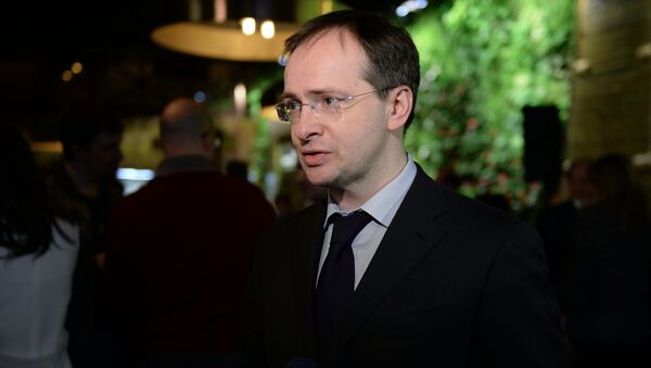 Министр культуры РФ Владимир Мединский, архивное фото Министр культуры РФ Владимир Мединский, архивное фото