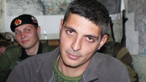 Ополченец Донецкой народной республики (ДНР) с позывным Гиви Ополченец Донецкой народной республики (ДНР) с позывным Гиви