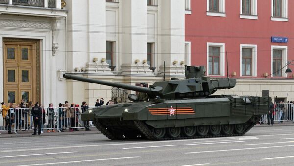 Репетиция военного парада в Москве в ознаменование 70-летия Победы в Великой Отечественной войне 1941-1945 годов. Архивное фото Репетиция военного парада в Москве в ознаменование 70-летия Победы в Великой Отечественной войне 1941-1945 годов. Архивное фото