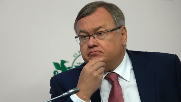 Президент-председатель правления ОАО Банк ВТБ Андрей Костин. Архивное фото Президент-председатель правления ОАО Банк ВТБ Андрей Костин. Архивное фото