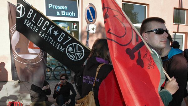 Акция протеста против саммита G-7 в Гармиш-Партенкирхене Акция протеста против саммита G-7 в Гармиш-Партенкирхене