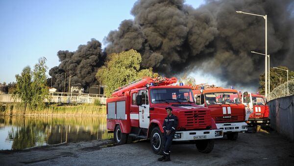 Пожар на нефтебазе под Киевом, 12 июня 2015 Пожар на нефтебазе под Киевом, 12 июня 2015