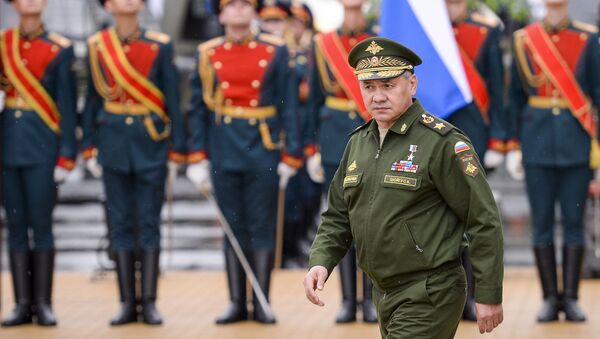 Министр обороны РФ Сергей Шойгу на торжественном открытии Международного военно-технического форума Армия-2015 Министр обороны РФ Сергей Шойгу на торжественном открытии Международного военно-технического форума Армия-2015