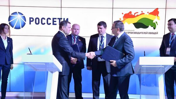 Генеральный директор Россети Олег Бударгин и президент НСПО Сергей Королев на подписании соглашения Генеральный директор Россети Олег Бударгин и президент НСПО Сергей Королев на подписании соглашения